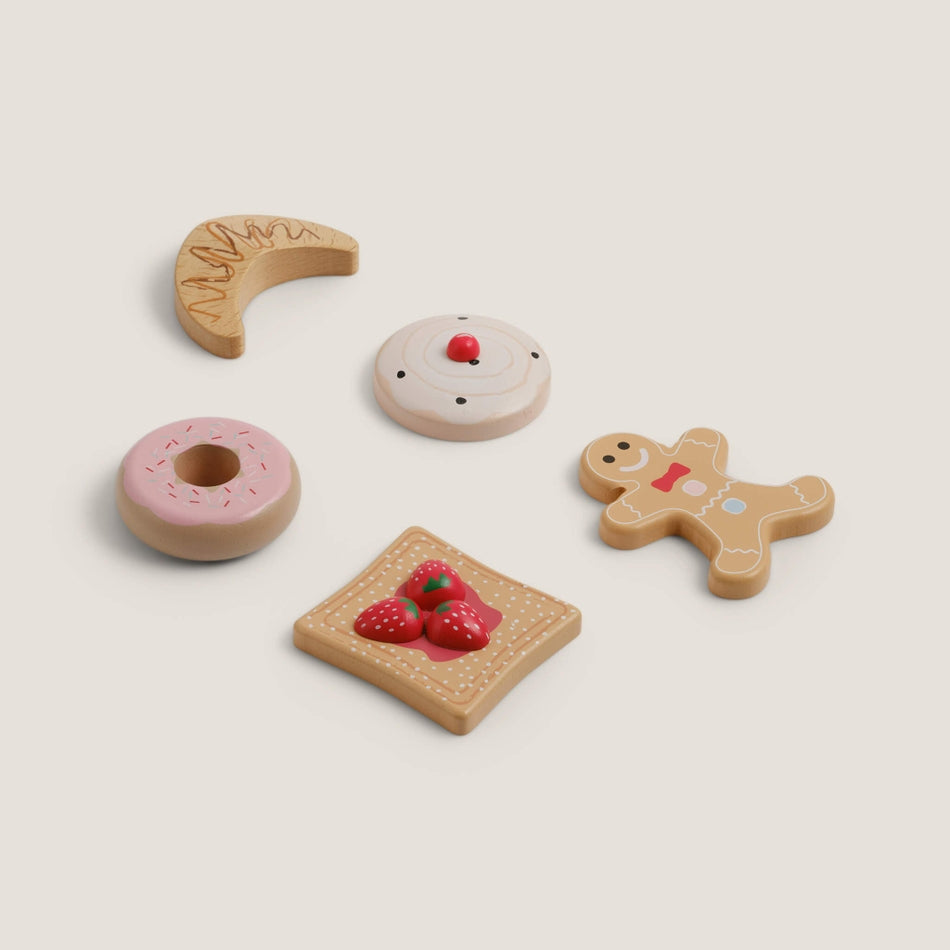 Great Little Trading Company - Wooden Bakery Basket, 5 Pieces