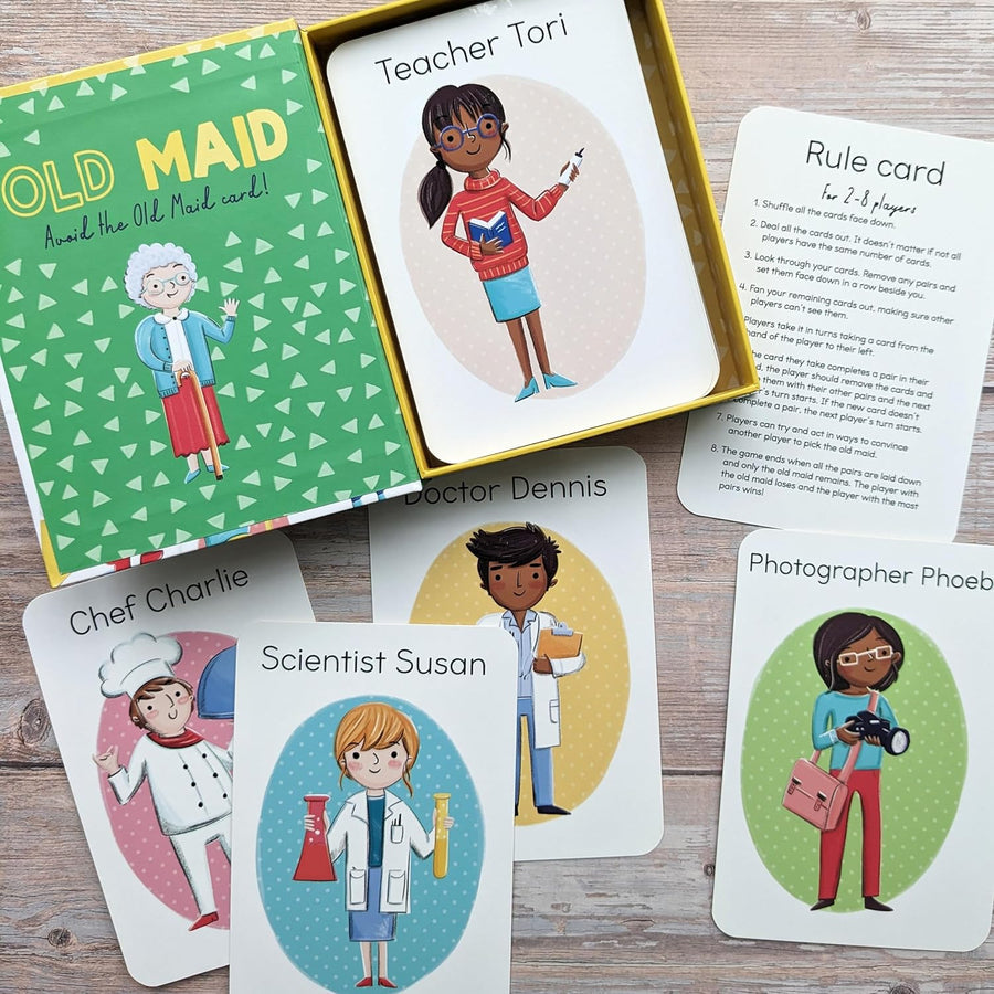 Old Maid - Children's Matching Card Game - Mabel & Fox