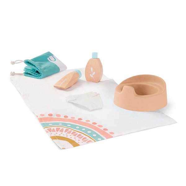 Miniland - Doll Wooden Care Set