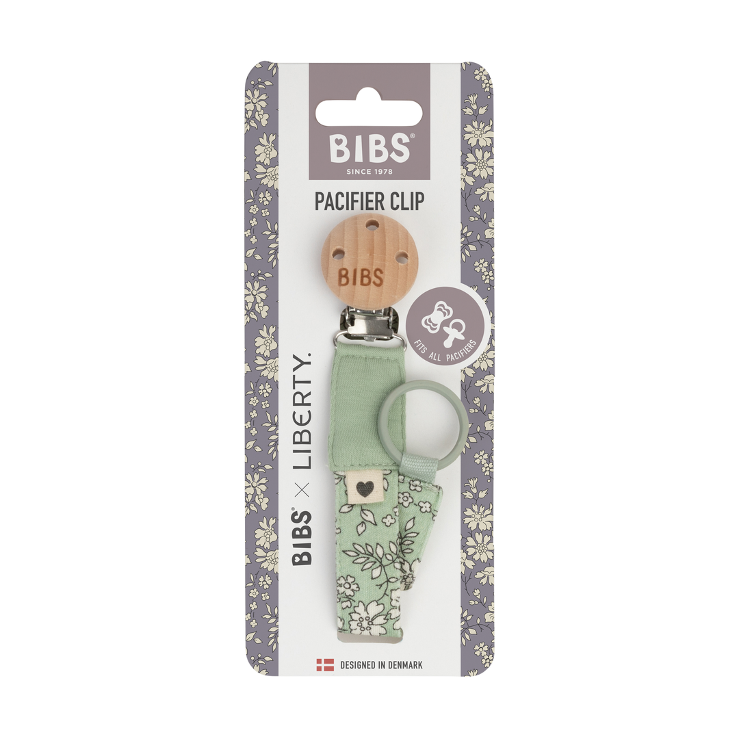 Bibs x Liberty - Pacifier Clip - Sage