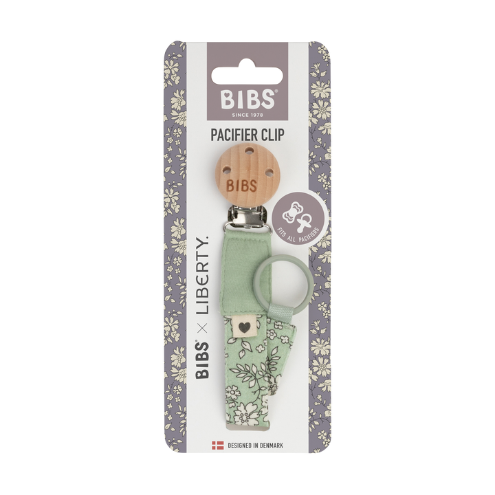 Bibs x Liberty - Pacifier Clip - Sage