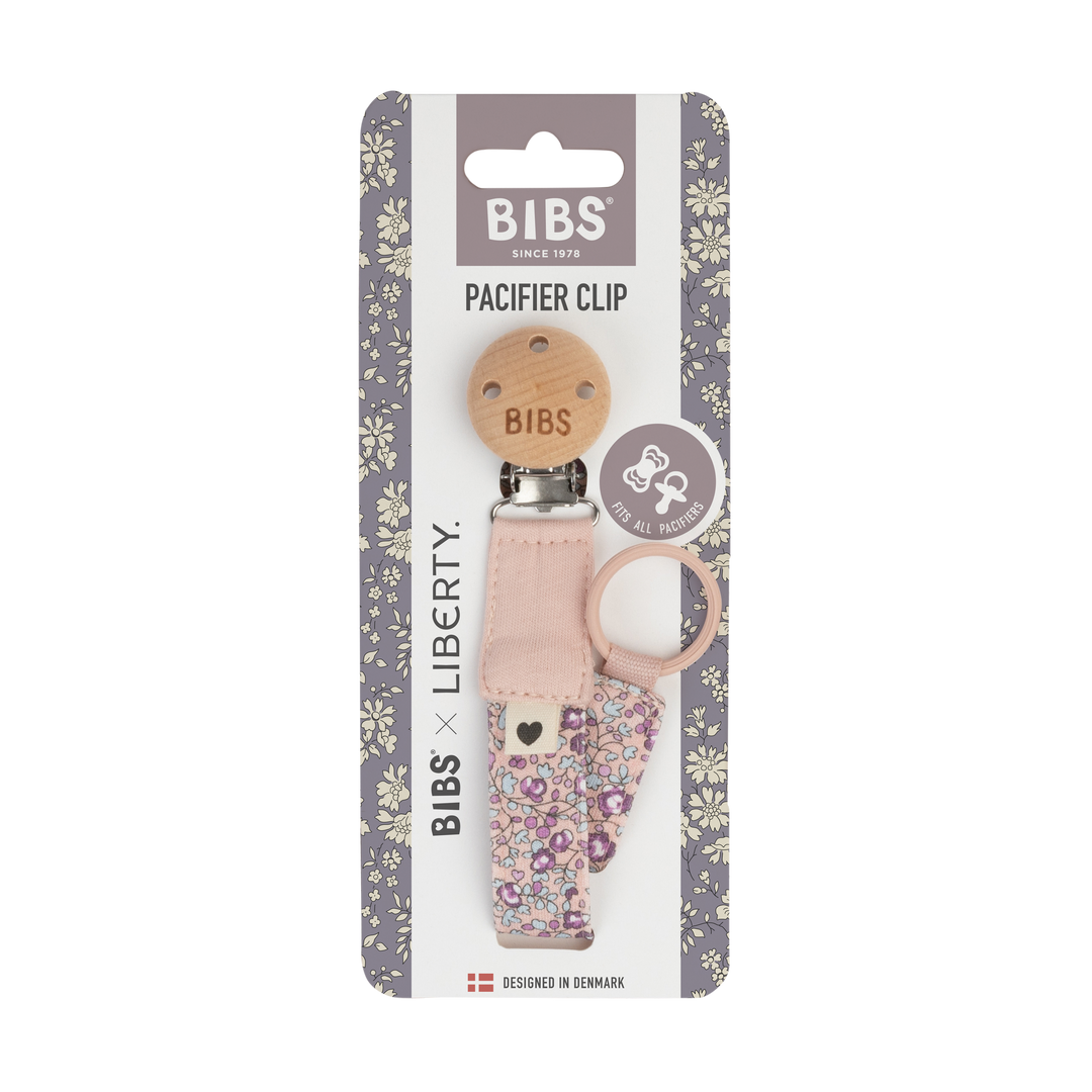 Bibs x Liberty - Pacifier Clip - Blush