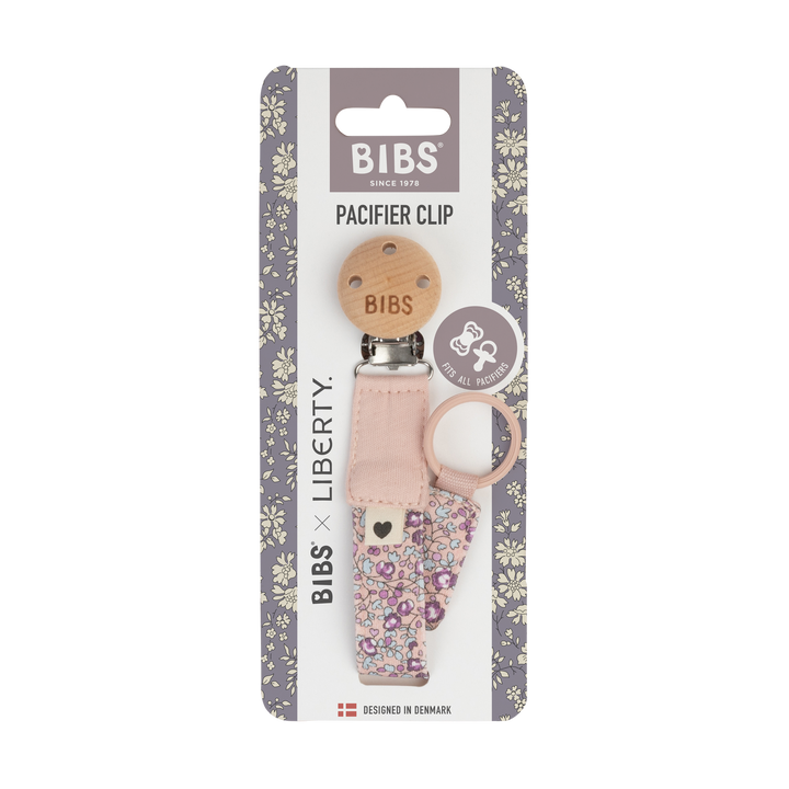 Bibs x Liberty - Pacifier Clip - Blush