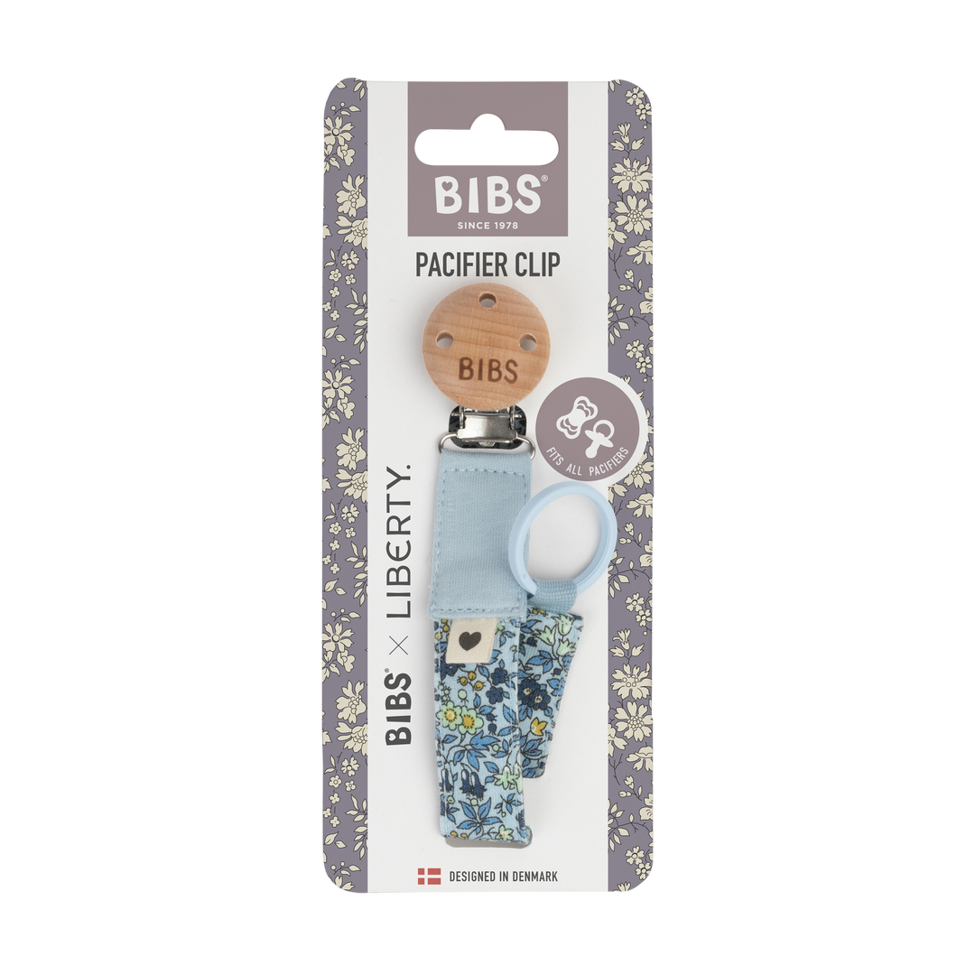 Bibs x Liberty - Pacifier Clip - Baby Blue