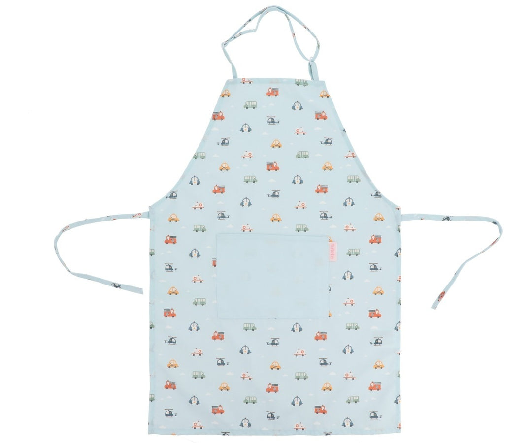 Tutete - Apron and Oven Mitt Set - City Cars