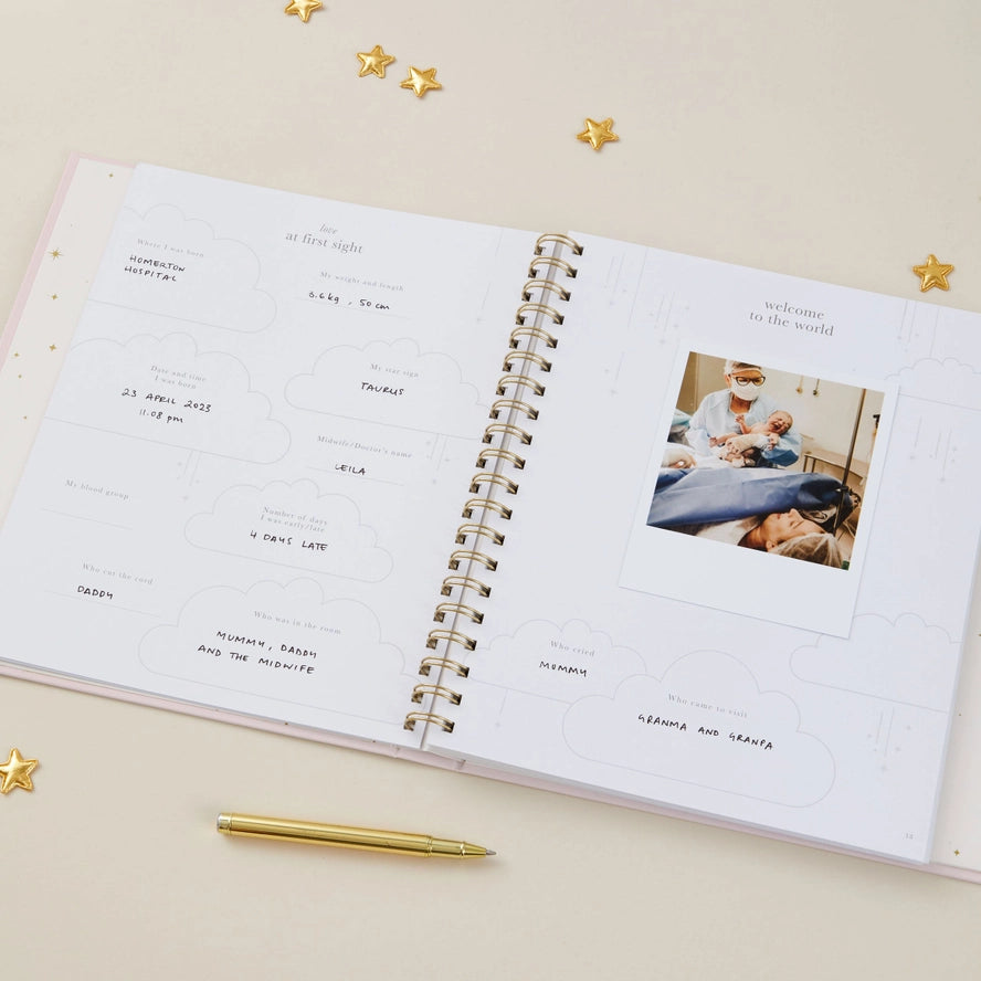 Blush & Gold - Baby Book - Blush