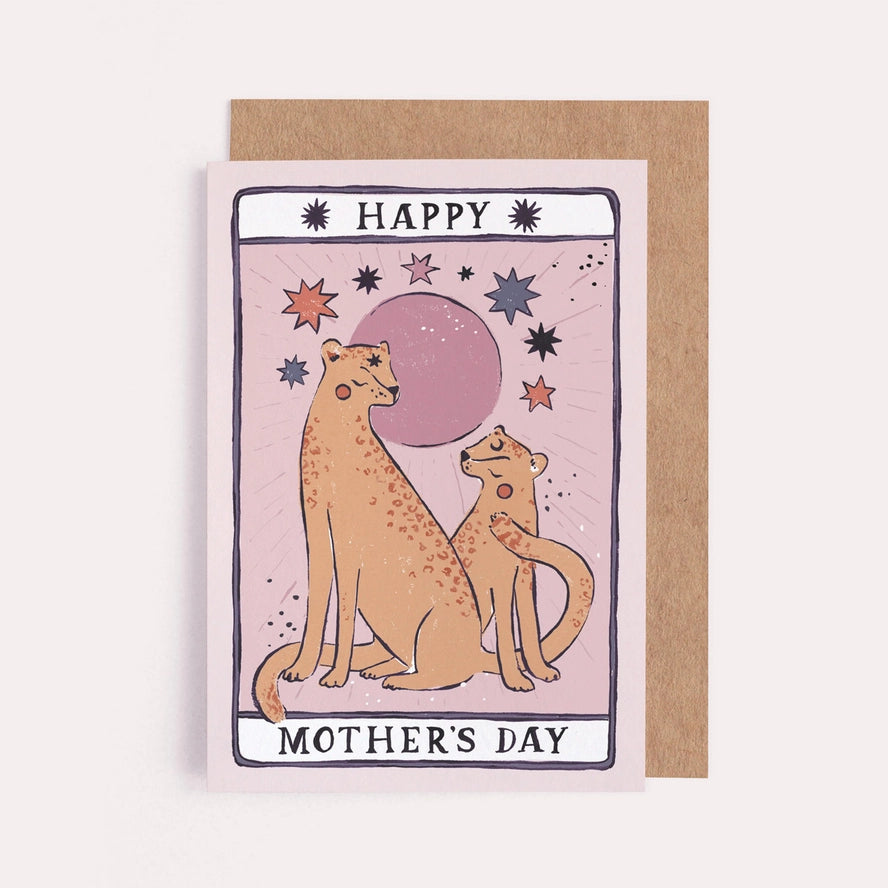 Sister Paper Co. - Mum Card - Tarot Leopard Mum Card - Mabel & Fox