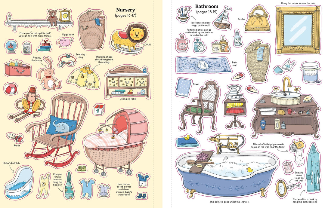 Usborne -  Doll's House Sticker Book