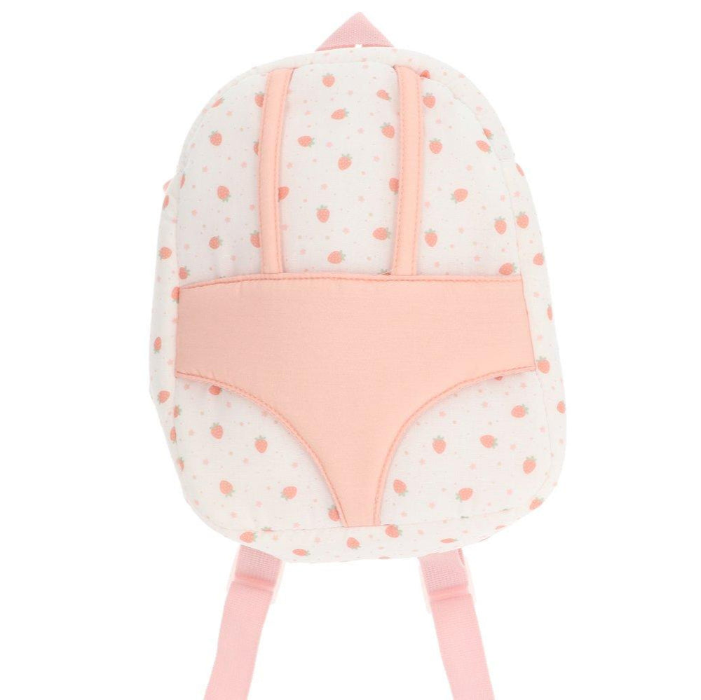 Tutete - Doll Backpack - White Strawberries - Mabel & Fox