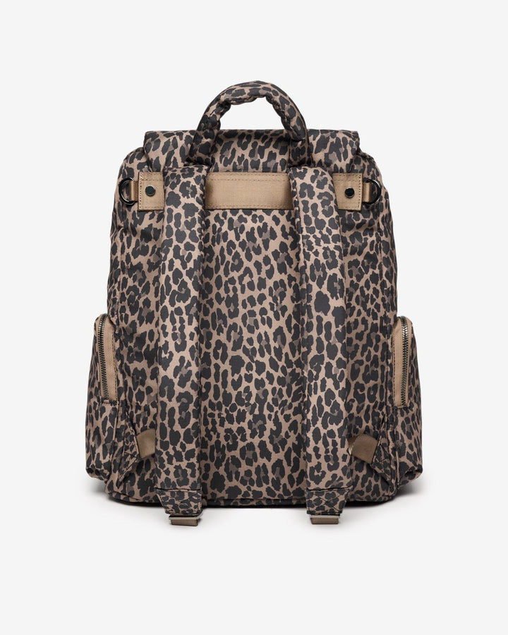 Tiba + Marl Alto Changing Backpack Brown Tonal Leopard