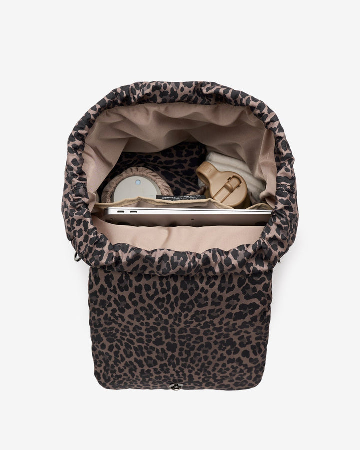 Tiba + Marl Alto Changing Backpack Brown Tonal Leopard