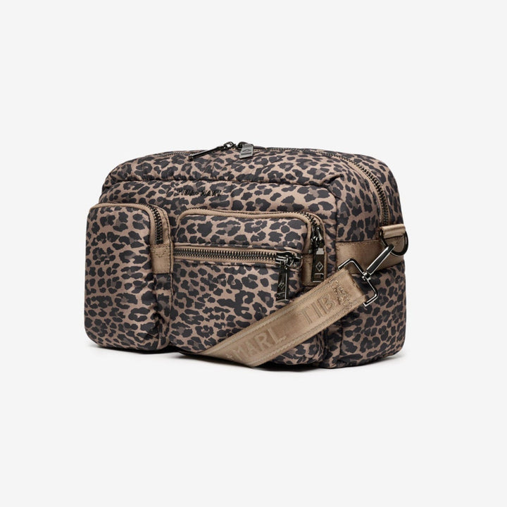 Axel Buggy Organiser / Changing Bag Brown Tonal Leopard - Mabel & Fox