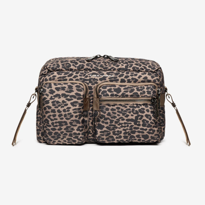 Axel Buggy Organiser / Changing Bag Brown Tonal Leopard - Mabel & Fox