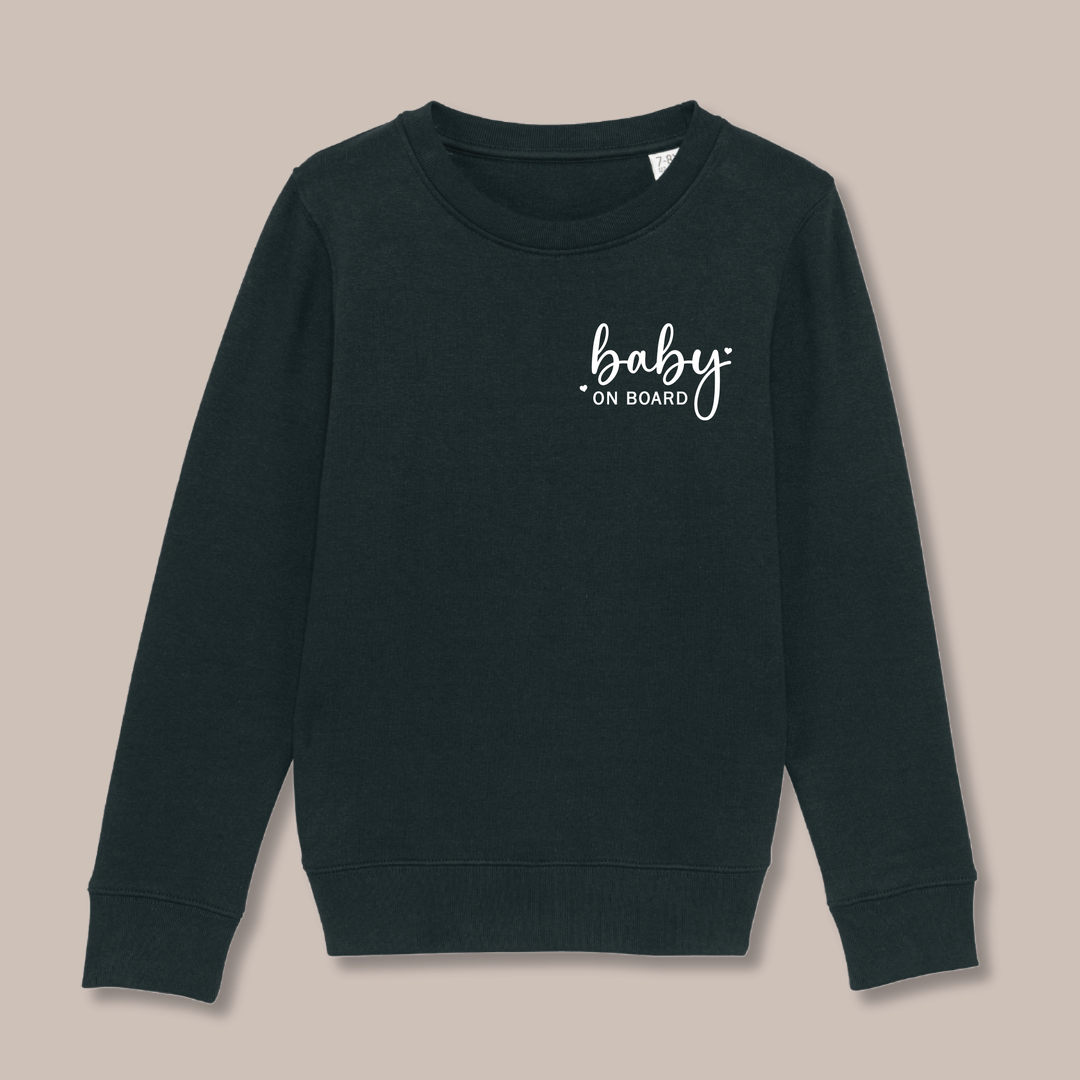 Mabel & Fox - Baby on Board Jumper - Black