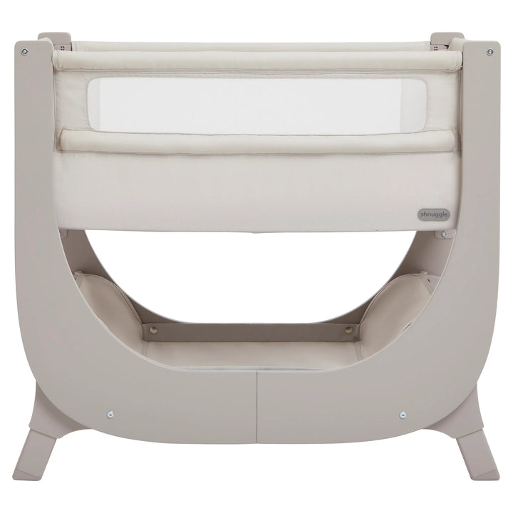 Shnuggle - Air Lite Bedside Crib with Moon Bundle - Taupe - Mabel & Fox