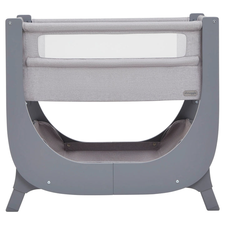 Shnuggle - Air Lite Bedside Crib with Moon Bundle - Grey - Mabel & Fox