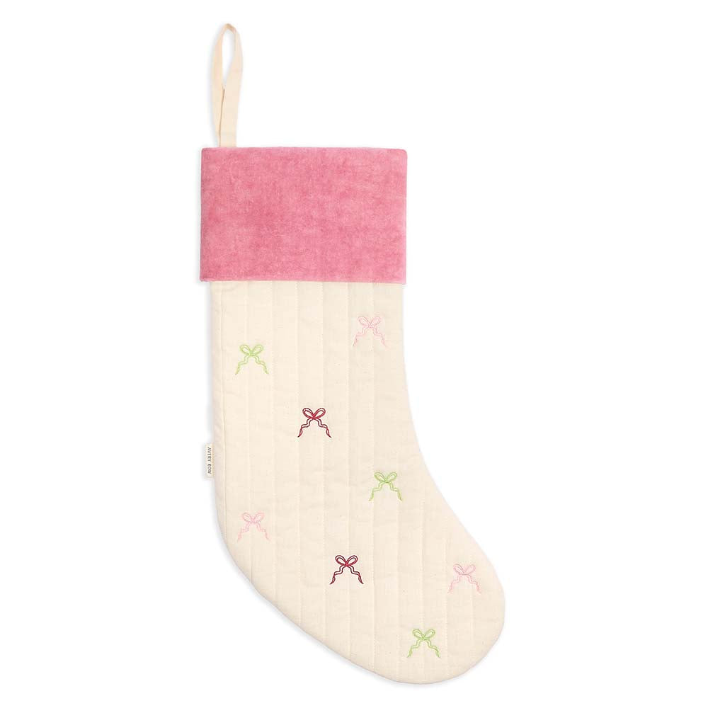 Avery Row - Christmas Stocking - Bows