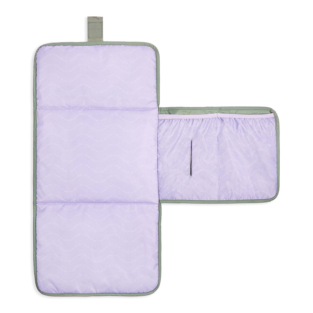 Avery Row - Recycled Nylon Travel Baby Changing Mat - Olive Green
