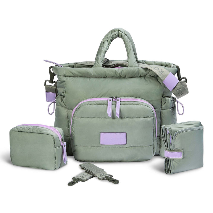 Avery Row - Baby Changing Tote Bag - Olive Green