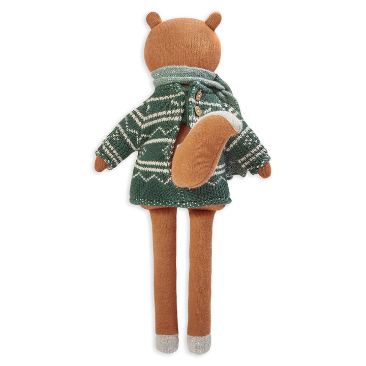 Avery Row - Christmas Knitted Toddler Toy - Squirrel