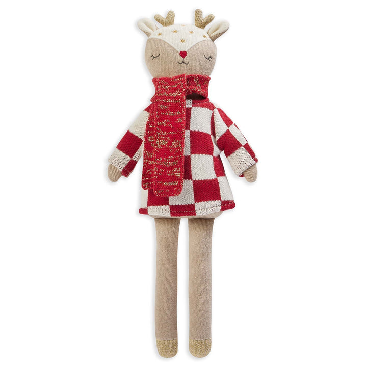 Avery Row - Christmas Knitted Toddler Toy - Reindeer