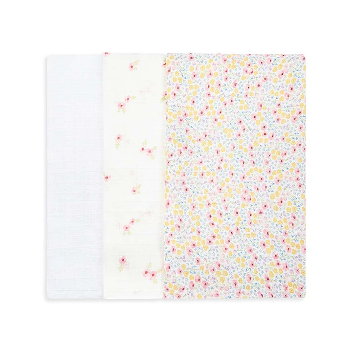 Avery Row - Organic Baby Muslin Square Set - Anemone