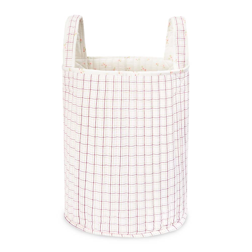 Avery Row - Large Quilted Storage Basket - Anemone