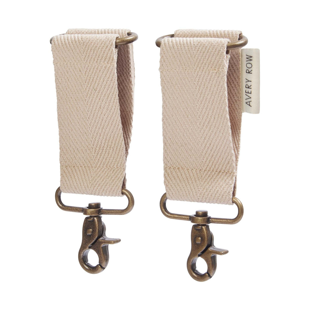 Avery Row - Cotton Pram Bag Clips - Natural - Mabel & Fox