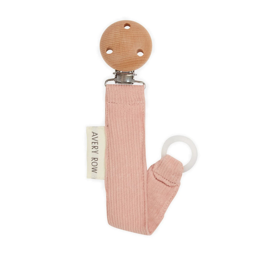 Avery Row - Pacifier Holder - Corduroy Pink