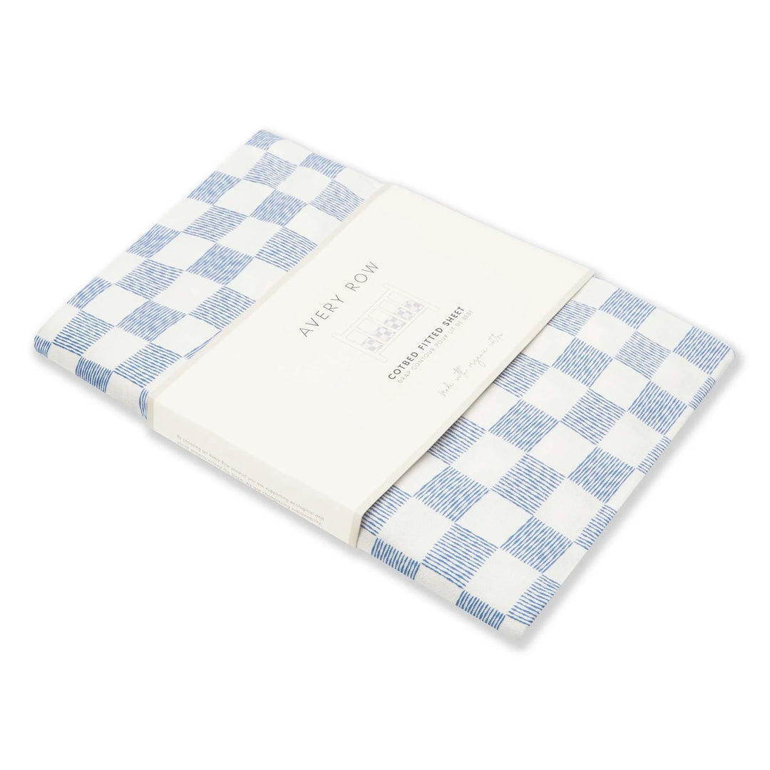 Avery Row - Cot Bed Fitted Sheet - Waves