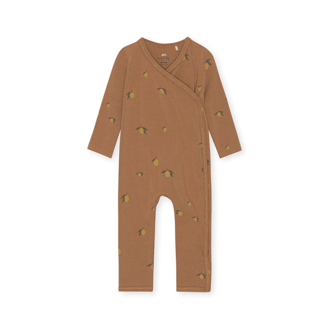 Konges Slojd - Newborn Onesie - Lemon Brown