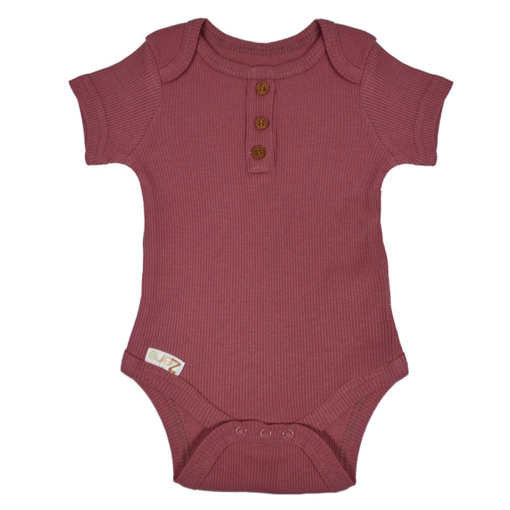 Mabel & Fox - Ribbed Bodysuit - Rose - Mabel & Fox