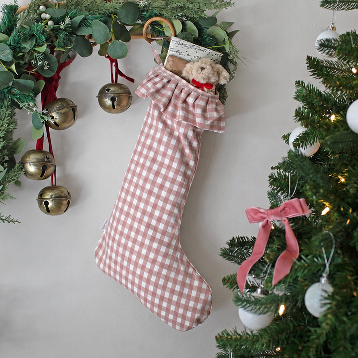 Mabel & Fox - Pink Gingham Stocking
