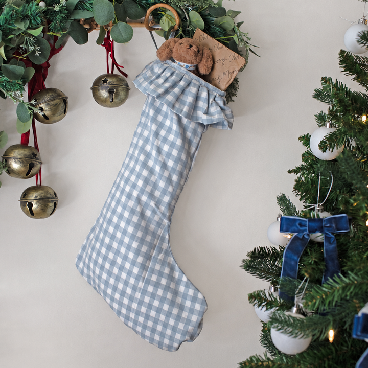 Mabel & Fox - Blue Gingham Stocking