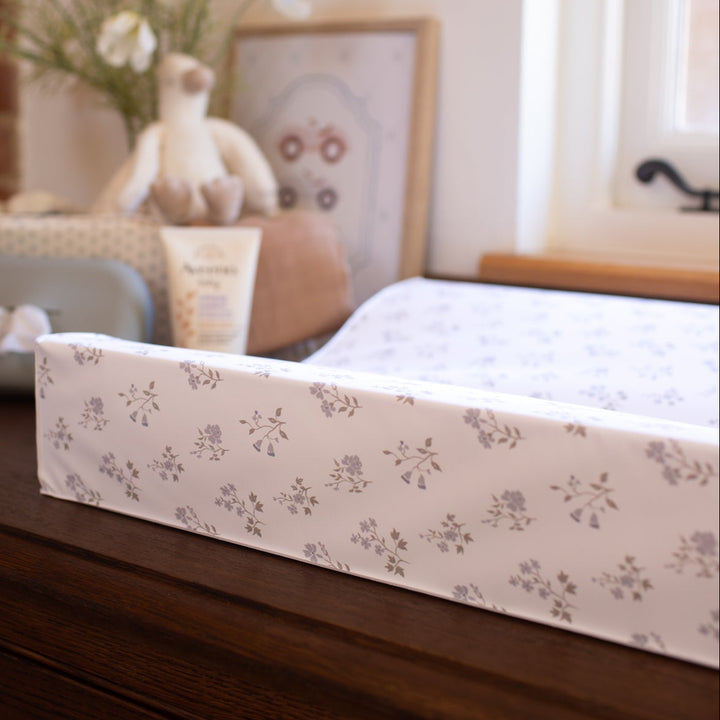Wilby & Wonder - Wedge Baby Changing Mat - Blue Meadow