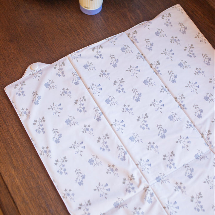 Wilby & Wonder – Travel Baby Changing Mat - Blue Meadow