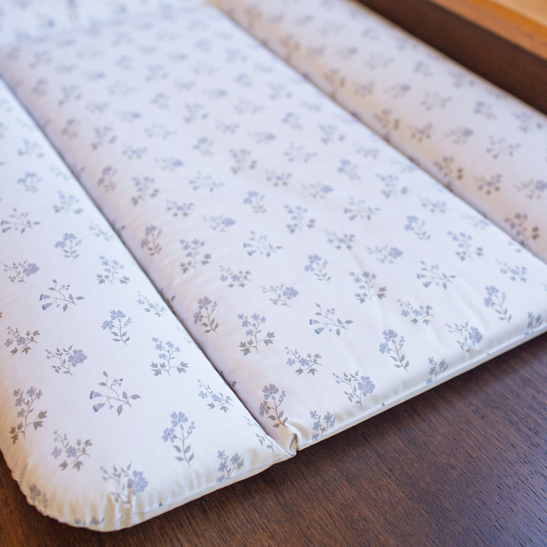 Wilby & Wonder – Cushion Baby Changing Mat - Blue Meadow