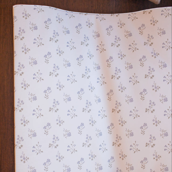 Wilby & Wonder - Wedge Baby Changing Mat - Blue Meadow