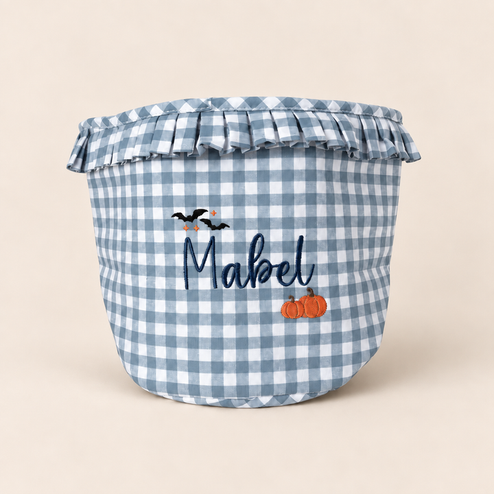Mabel & Fox - Personalised Gingham Halloween Basket