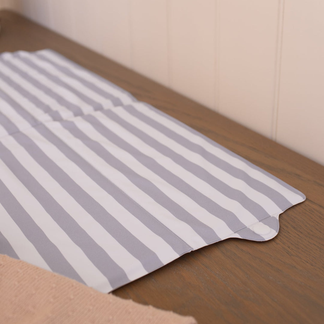 Wilby & Wonder – Travel Baby Changing Mat - Blue Stripe