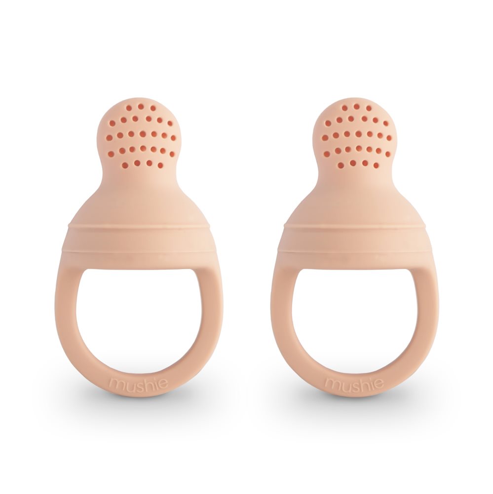 Mushie - Silicone Fresh Food Feeder - Blush (2 Pack)