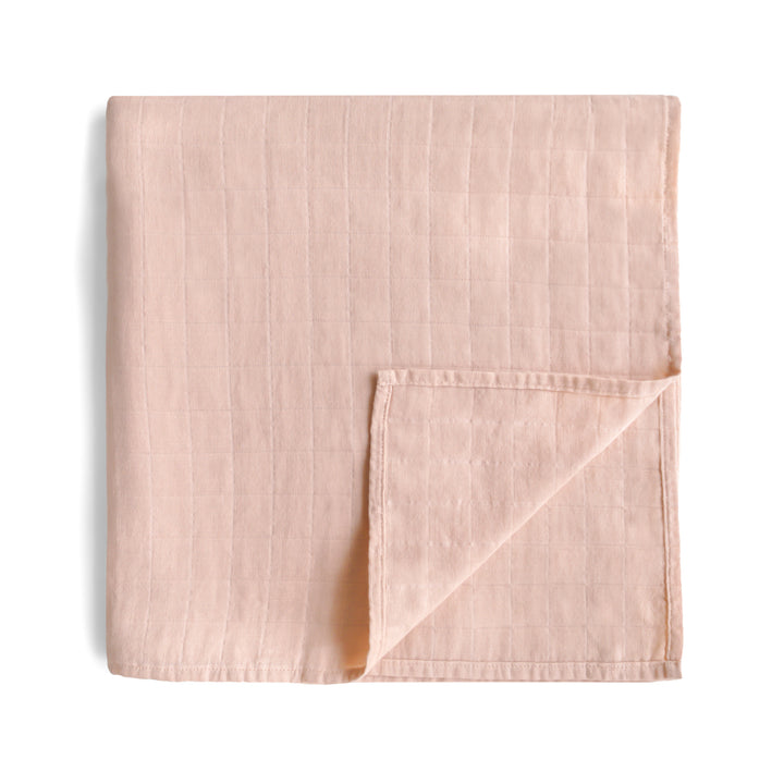 Mushie - Organic Cotton Muslin Swaddle - Blush