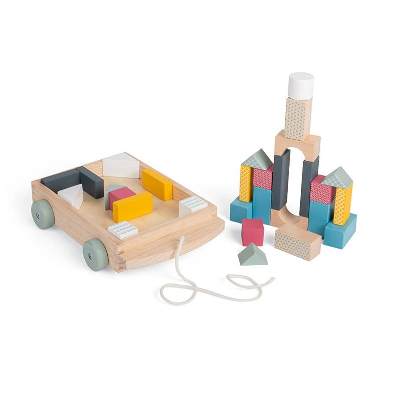 Bigjigs Toys - Building Blocks Cart