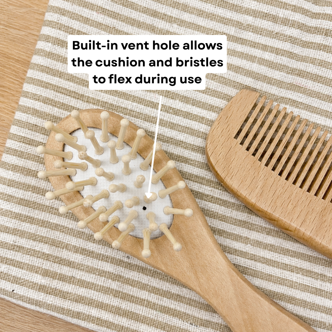 Mabel & Fox - Wooden Brush Set (3 Pack)