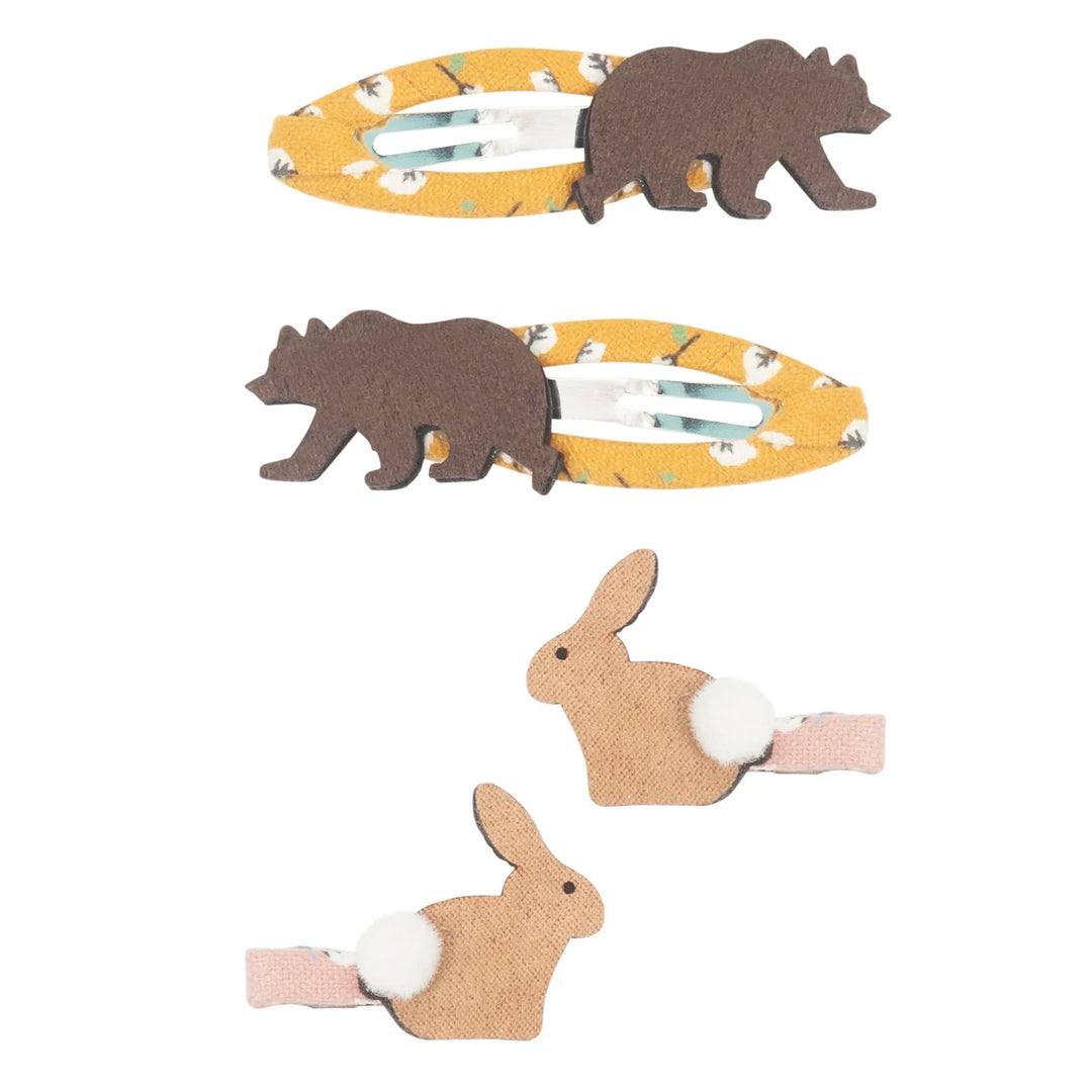 Mimi & Lula - Clic Clac Hair Clips - Bunny & Bear - Mabel & Fox