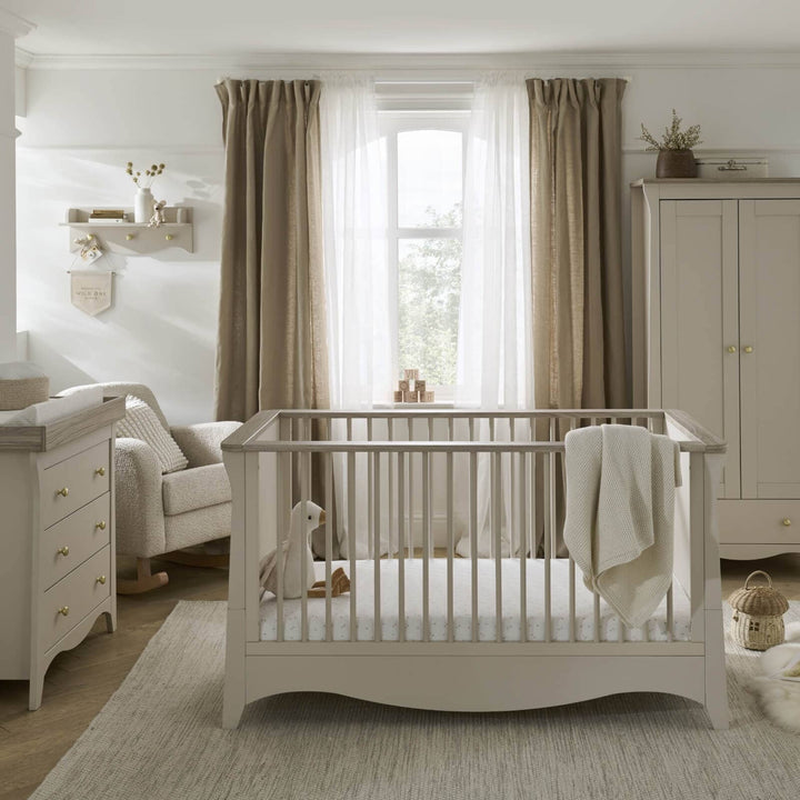 CuddleCo - Clara Cot Bed - Cashmere & Ash