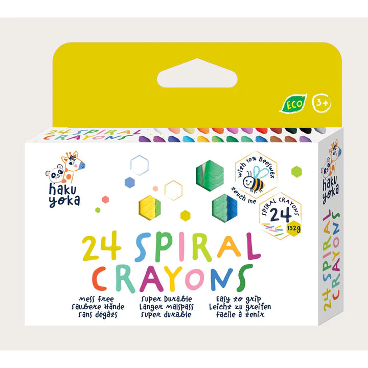 Haku Yoka - Spiral Crayons (24 Colours)