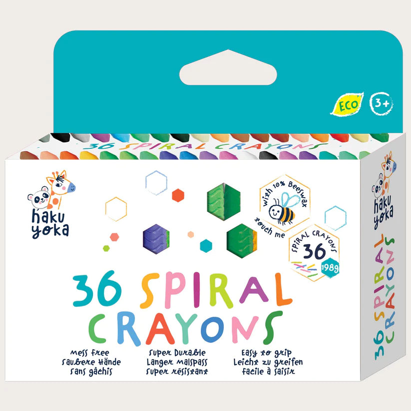 Haku Yoka - Spiral Crayons (36 Colours)