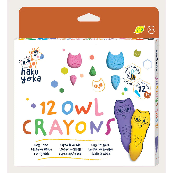 Haku Yoka - Owl Crayons (12 Colours)