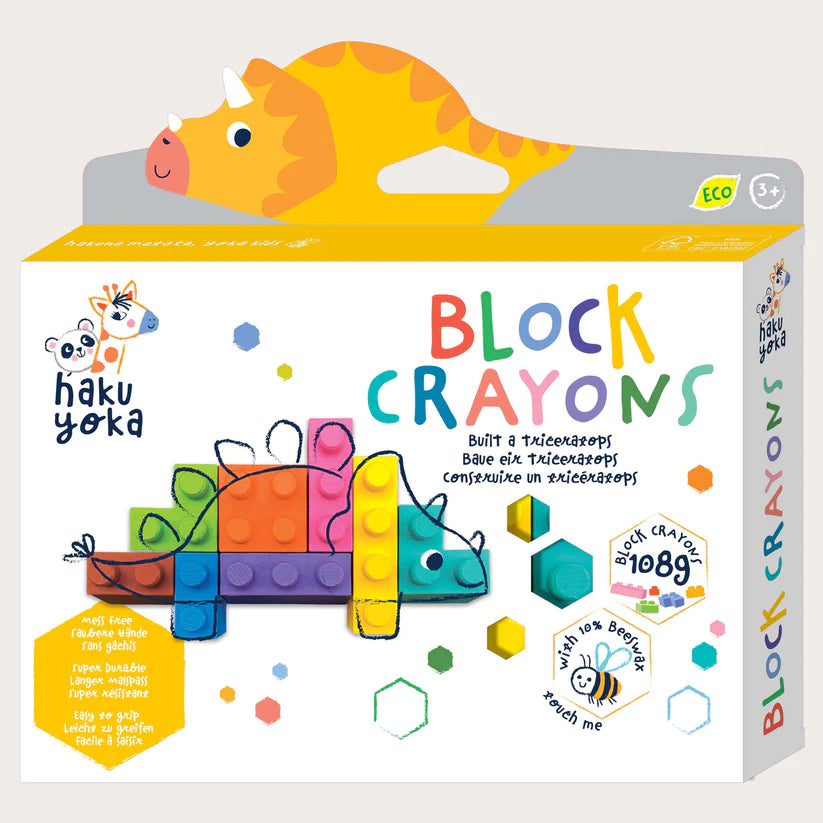 Haku Yoka - Block Crayons - Triceratops